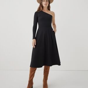 PACT black dress.
